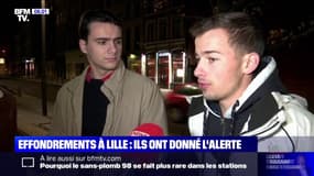 Les étudiants qui ont donné l'alerte avant l'effondrement d'un immeuble à Lille témoignent sur BFMTV