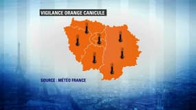 L'Ile-de-France a été placée en vigilance orange canicule.