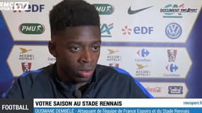 Document RMC Sport / Dembélé : "Je ne veux pas brûler les étapes"