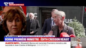 Édith Cresson: "Je pense qu'Élisabeth Borne subira moins d'attaques que moi"