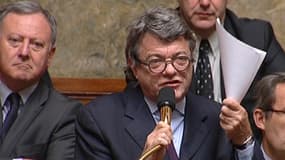 Le président du groupe UDI à l'Assemblée nationale, Jean-Louis Borloo, ce mardi dans l'hémicycle.