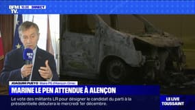 Le maire d'Alençon attend Marine Le Pen sur place: "Je pense qu'elle va m'appeler pour me donner ses observations face à l'insécurité"