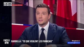 Jordan Bardella dénonce une "immigration de peuplement" et "pense que la France est aujourd'hui menacée de disparition"