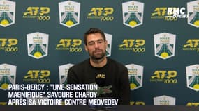 Paris-Bercy : "Une sensation magnifique" savoure Chardy après sa victoire contre Medvedev