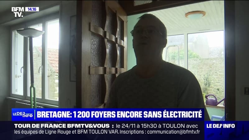 Bretagne: 1.200 foyers toujours privés d'électricité depuis la tempête Ciáran