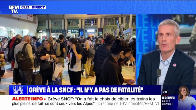 Alain Krakovitch, directeur de TGV-Intercités évoque une grève 