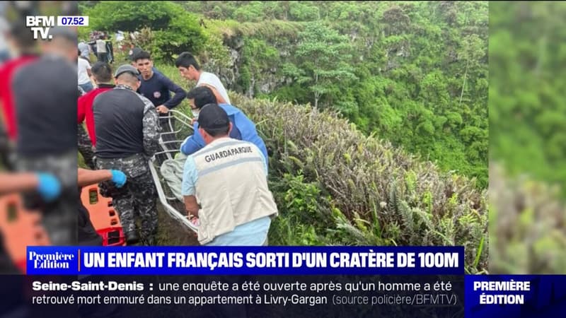 Un enfant français sorti d'un cratère de 100 mètres dans les Galapagos