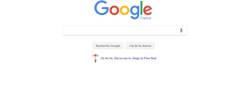 Le logo page d'accueil de Google France.