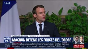 Macron sur les 11 personnes décédées pendant la crise des gilets jaunes: "aucun d'entre eux n'a été la victime des forces de l'ordre