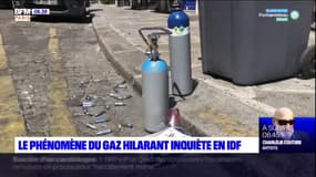 Île-de-France: le phénomène du gaz hilarant inquiète