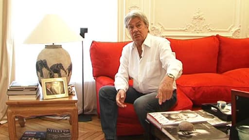 Alain Delon a reçu BFMTV, vendredi, à son domicile.