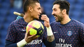 Alphonse Areola et Gianluigi Buffon