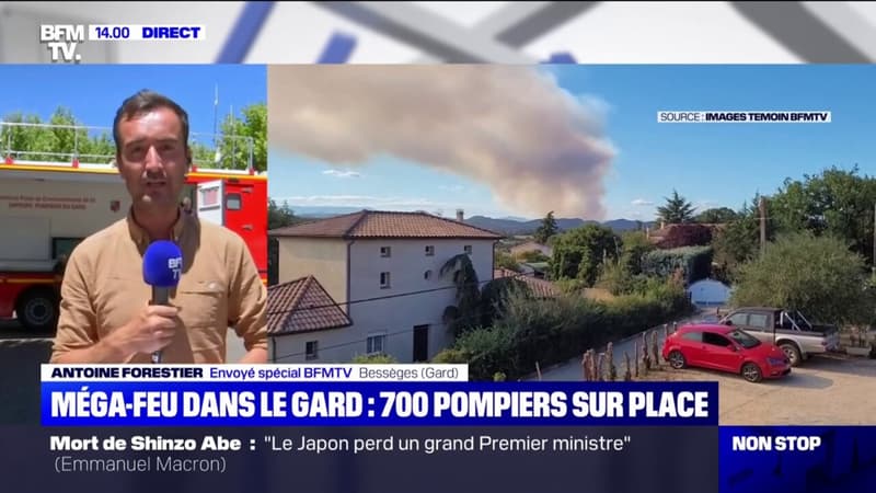 Méga-feu dans le Gard: 700 pompiers mobilisés, l'accès aux massifs forestiers interdit jusqu'à lundi