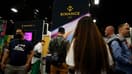 Le stand Binance lors d'un salon à Miami en Floride