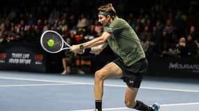 Alexander Bublik à l'UTS de Patrick Mouratoglou, le 7 décembre 2024, à Londres