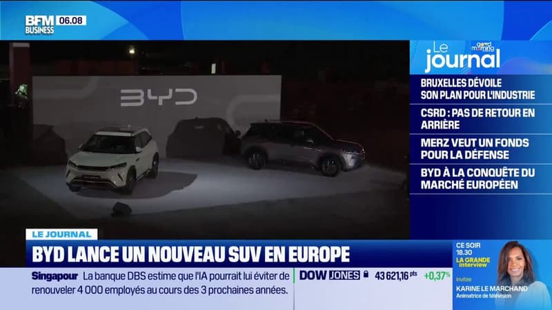 Le constructeur chinois BYD lance un nouveau SUV en Europe