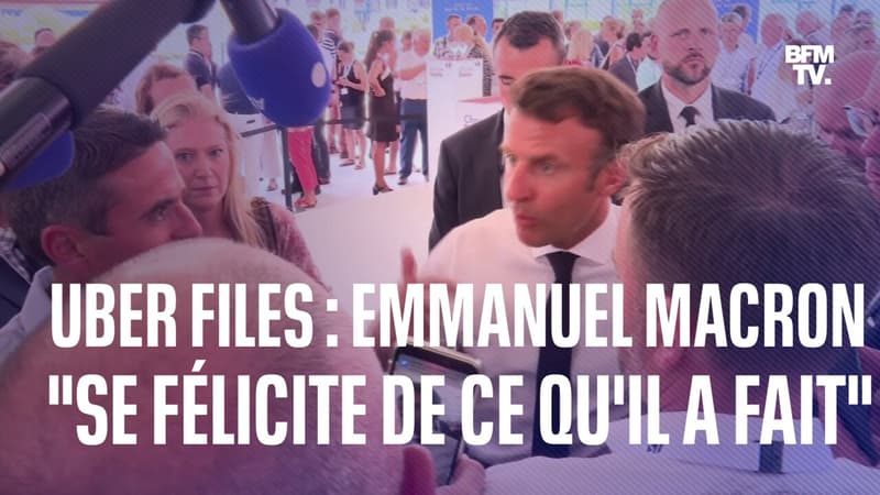 Emmanuel Macron réagit aux Uber Files: 