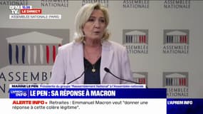 Marine Le Pen dénonce "le mépris" d'Emmanuel Macron 