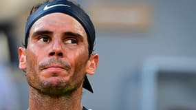 L'Espagnol Rafael Nadal contre le Serbe Novak Djokovic en demi-finale de Roland-Garros, le 11 juin 2021 à Paris