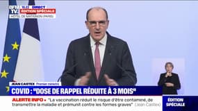 Jean Castex: "Le conseil des ministres d'aujourd'hui a adopté un projet de loi qui va transformer le pass sanitaire en pass vaccinal"