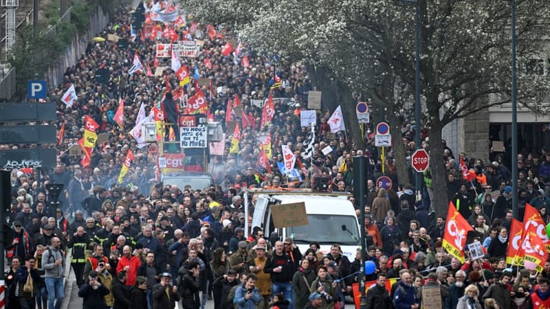 A Rennes, les jeunes massivement mobilisés jeudi contre la réforme des retraites. 