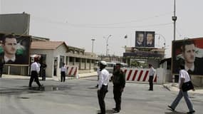 La prison centrale de Damas où des responsables de la Croix-Rouge ont pu rendre visite, pour la première fois, à des détenus. Plusieurs milliers de personnes ont été arrêtées en Syrie depuis le début, en mars, d'un vaste mouvement de contestation contre B