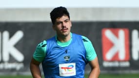 Hugo Auradou à l'entraînement avec Pau le 4 octobre 2024