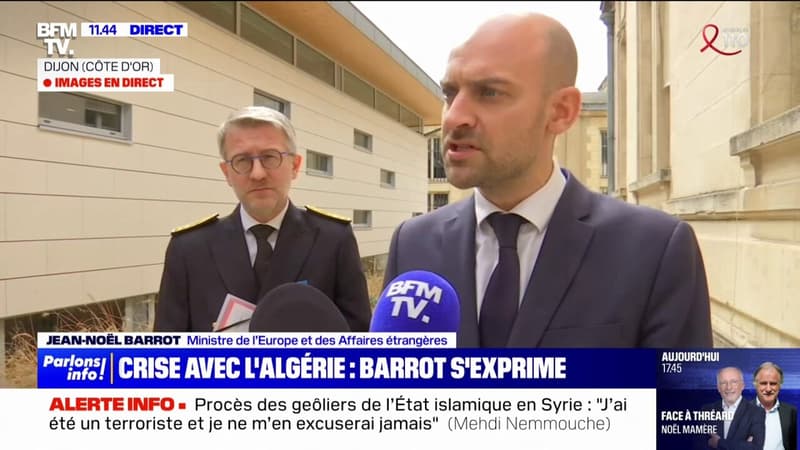 Jean-Noël Barrot (ministre des Affaires étrangères): Nous devons retrouver la voie de la coopération avec l'Algérie