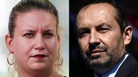 Mathilde Panot et Sébastien Chenu, montage, photos prises le 18 septembre 2023 et le 6 avril 2025