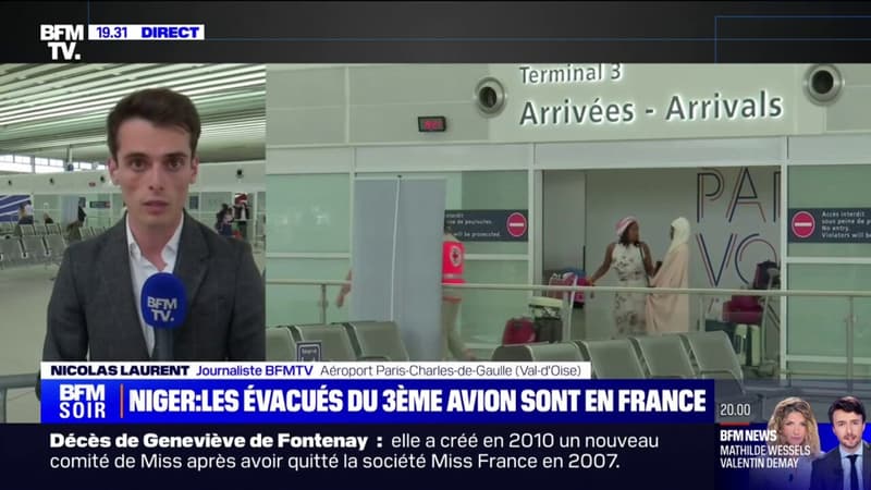 Évacuation des ressortissants français du Niger: le troisième avion a atterri à l'aéroport Roissy-Charles-de-Gaulle