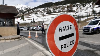 La frontière entre la France et l'Italie, dans les Alpes, en avril 2018. (photo d'illustration)