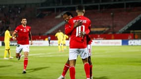 Les joueurs d'Al Ahly en Ligue des champions de la CAF.