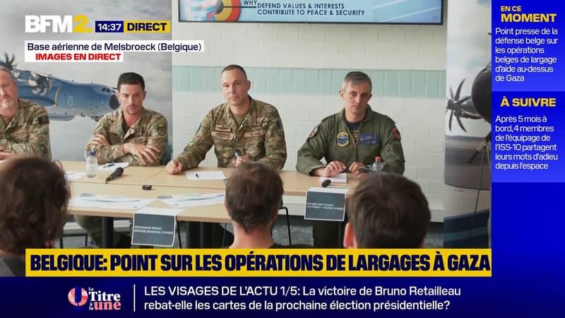 Largages d'aide humanitaire à Gaza: 