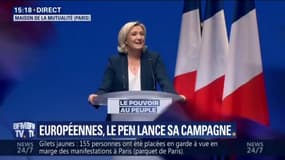 L'intégralité du discours de lancement de campagne de Marine Le Pen pour les européennes