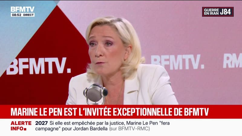 Affaire Patrick Bruel: "Il a le droit de donner des concerts mais personne n'est obligé d'aller les voir", affirme Marine Le Pen