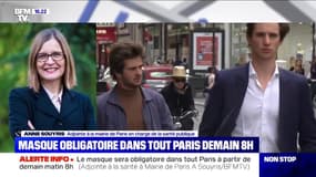 Masque obligatoire à Paris: "Au départ, la verbalisation ne sera pas d'actualité", selon Anne Souyris