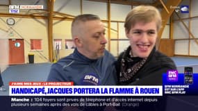 J'M mes jeux: Jacques, porteur d'un handicap, participera au relais de la flamme à Rouen
