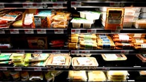 Des produits à base de viande végétale dans un supermarché à New York City, le 13 novembre 2019