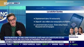 Victor Lugger (Cofondateur de Big Mamma): "Sunday est le moyen le plus rapide pour payer au restaurant [...] Les restaurateurs gagnent 15 minutes par table, les serveurs ont 40% de pourboires en plus"