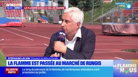 Rungis: beaucoup de chefs cuisiniers ont participé au relais de la flamme olympique