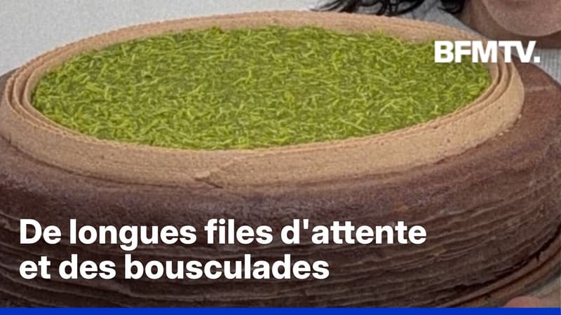 Un gâteau mille-crêpes au chocolat Dubaï rend fous certains habitants de Taïwan