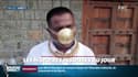 Inde: pour se protéger du covid-19, il porte un masque...en or