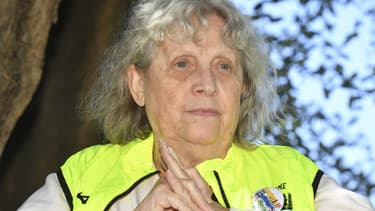 Geneviève Legay lors d'une conférence de presse depuis l'hôpital Cimiez à Nice, le 29 avril 2019