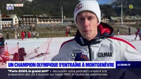 Le champion olympique Clément Noël s'entraîne à Montgenèvre