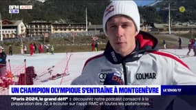 Le champion olympique Clément Noël s'entraîne à Montgenèvre