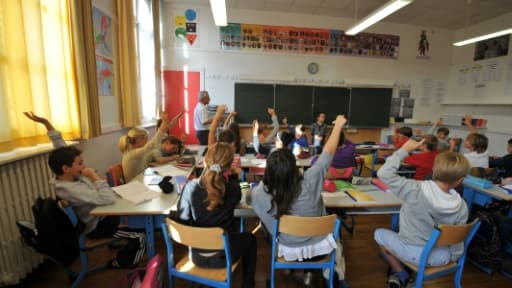 Des élèves d'une école primaire le 05 septembre 2011 à Nantes