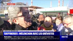 Retraites: Jean-Luc Mélenchon estime qu'Emmanuel Macron "a tort" de "jouer le pourrissement"