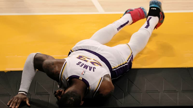 LeBron James gravement blesse lors de Lakers Atlanta 991296