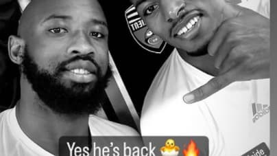 Moussa Dembélé et Jeff Reine-Adelaïde après Lorient-OL.