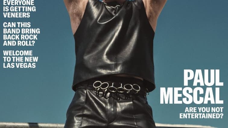 Paul Mescal en couverture de GQ